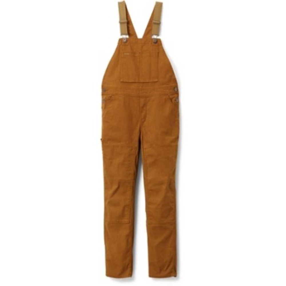 REI Co-op Trailsmith Overalls 2 Brown Canvas Double Knee Utility Bibs Gorpcore